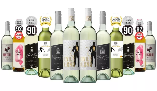 Festive Special White Wine Mixed 12x750ml RRP$226.00 Free Shipping/Return