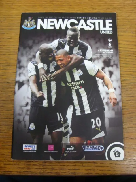 16/10/2011 Newcastle United v Tottenham Hotspur  (Faint Fold). All UK orders hav