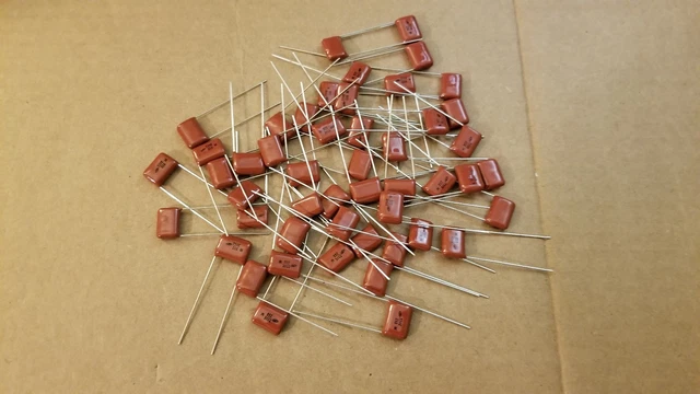 Nichicon polyester film capacitors (49) 0.22uF, QXK2E224KTP