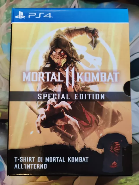 Mortal Kombat 11 Special Edition con T-Shirt Sony PlayStation 4 (PS4) RARO!