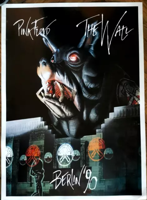 PINK FLOYD - Affiche/Poster "The Wall" Berlin  1990 Format  64,5x88cm