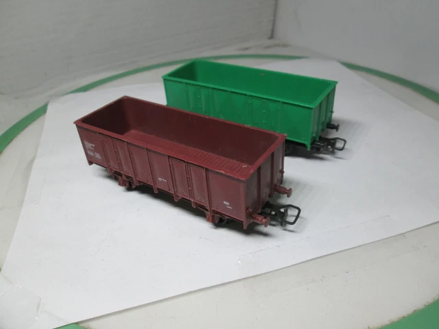 Lot De 3 Wagons De Train Jouef - Deux Citernes Et Un Wagon SMTS - Occasion