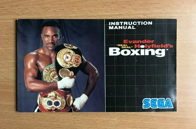 SEGA Mega Drive Instruction Manual - EVANDER HOLYFIELD'S REAL DEAL BOXING