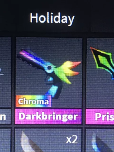 Trading VR set, Chroma Darkbringer, Chroma Slasher, Tides and Batwing. I'm  looking for a nebula but anything is fine. Offer away! : r/MurderMystery2