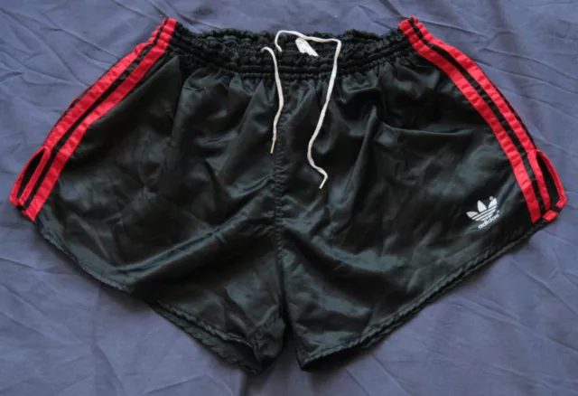 Adidas Shorts Glanz Sprinter Nylon Shiny Silky D7 Retro Vintage Sporthose Gay 80