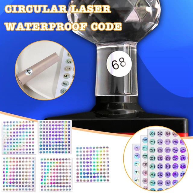 Number Sticker Label For Nail Polish Color Gel Varnishs Numberings Marking K3O5