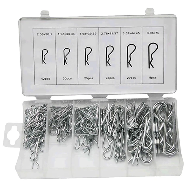 150 Pcs R-Formstift Kupplungsstift Splint Haarnadel Anhänger Clip Öffnen