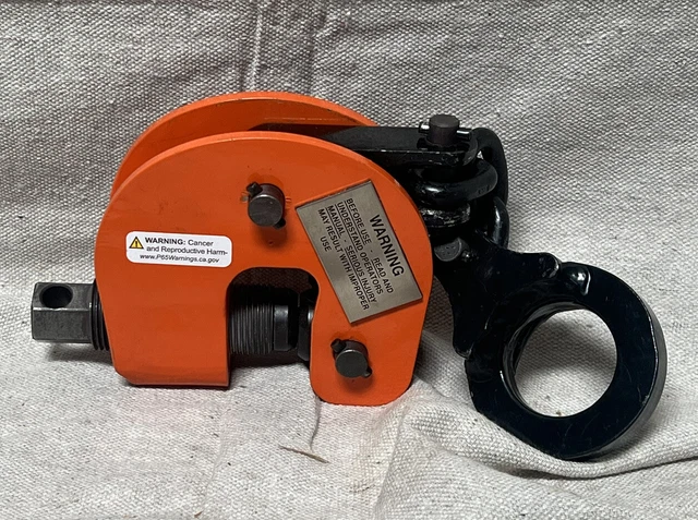 RENFROE SCPA-00.50-A Plate Clamp Vertical Lift with Side Pull 1,000 lb Safe Work