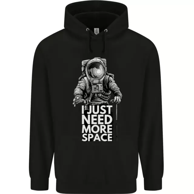I Just Need More Space Funny Astonaut Mens 80% Cotton Hoodie