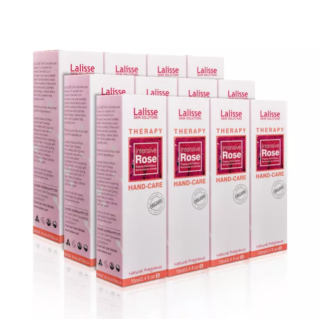 [Australia Brand] 12x 70mL Lalisse Organic Rose Hand Cream - Instant Moisturise