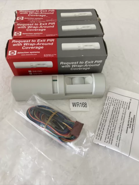 (3) Sistema De Seguridad Bosch Ds150I Pir Solicitud De Salida Sensor Gris Claro Nuevo En Caja