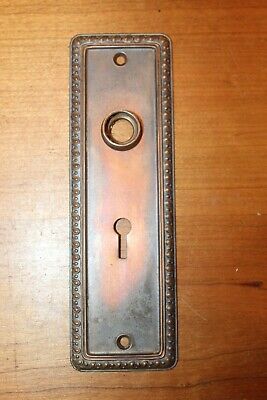 Antique Yale & Towne Cast Bronze Keyhole Escutcheon Bothniah M-18204 C:1897 S-52 2