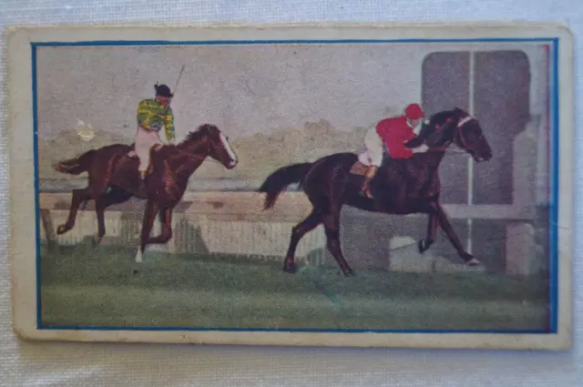 Australian Racing Scenes Vintage 1911 Sniders Abrahams Card-Finish 2 Year Old