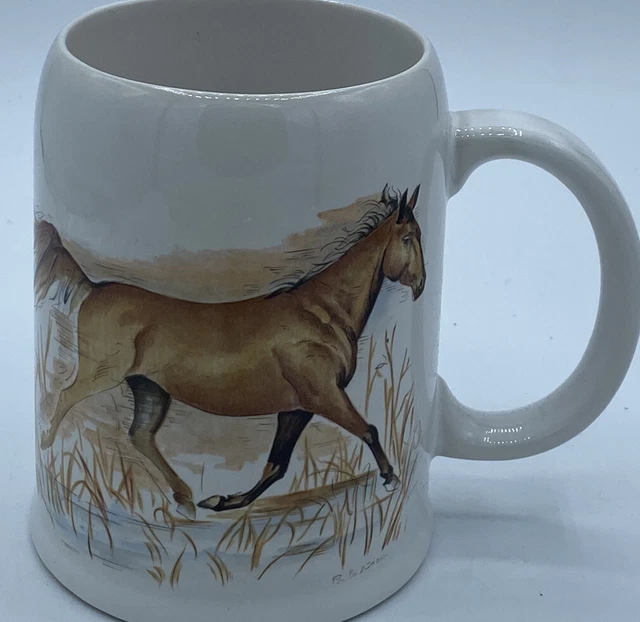 Vintage,Enesco ,1983, Horse Mug,  Intercontinental Greetings,H4.75”.