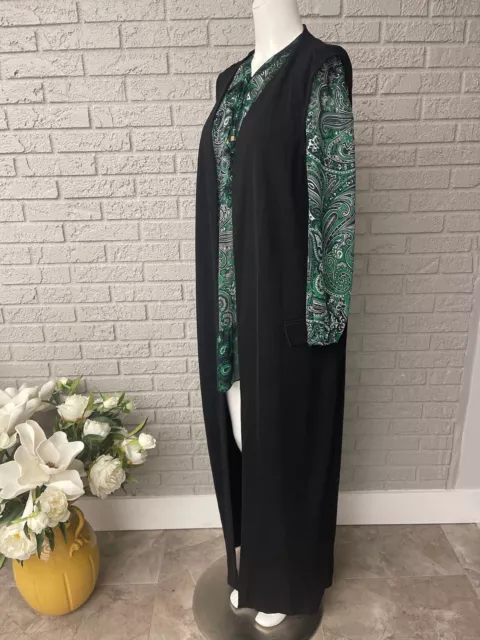 Pink Clove Black Maxi Line Cardigan / Vest Size S NWT 3