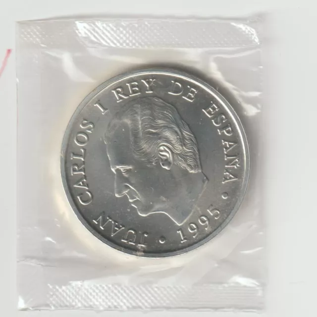 España 1995. Moneda De 2.000 Pesetas De Plata Fnmt. Presidencia Ue. En Su Bolsa.