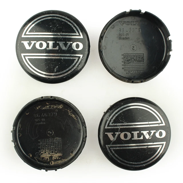 Lot De 4 Capuchons De Vis De Jante Volvo Noirs OE 31664348 - Origine Parfaite
