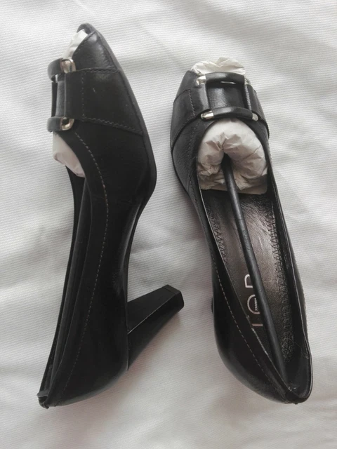 Escarpins Marron J.METAYER Certifiés - Taille 38.5, Talon Kitten Heel, Cuir - NEUF