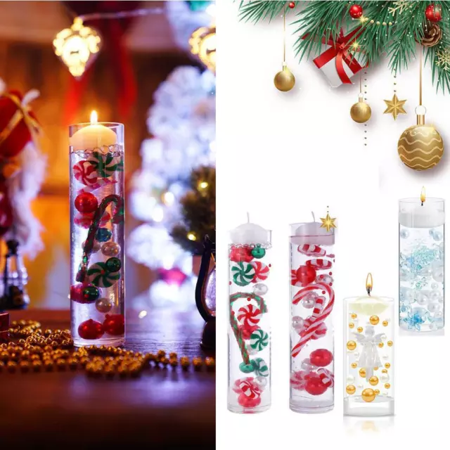 Christmas Atmosphere Candle with Christmas Snowflake Gift Angel ✨2 Filling G8E4