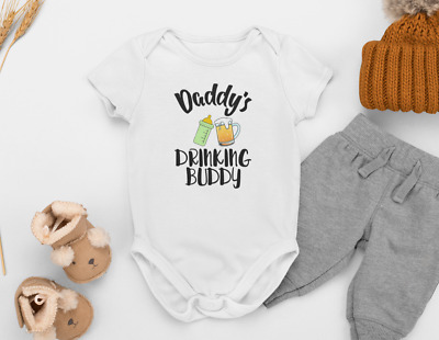 Daddy's Drinking Buddy bodysuit, Milk vest, Baby Shower Gift, Father's Day Gift