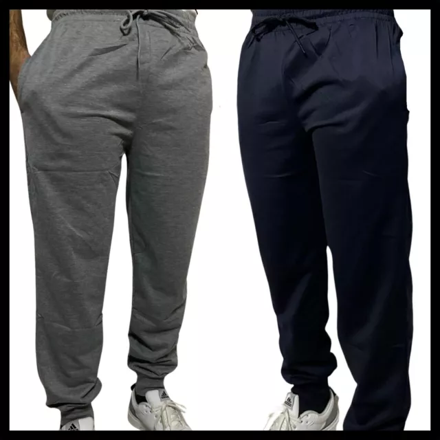 Pantaloni tuta uomo cotone leggero da lavoro elasticizzati neri taglie forti 5xl