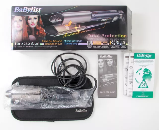 Piastra Capelli Lisci e Ricci BaByliss Paris Pro 230 Ceramica Intensa ST270E