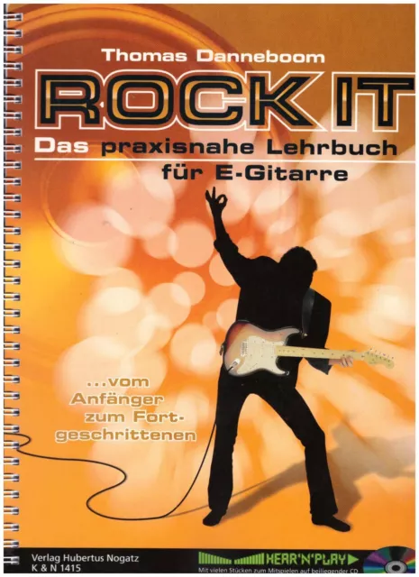 Noten Rock It von Thomas Danneboom Lehrbuch für E-Gitarre mit CD