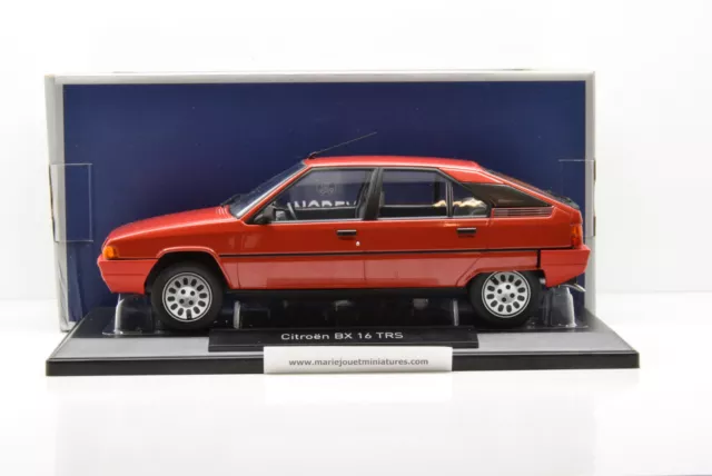 Citroen Bx 16 Trs 1983 Vallelunga Red Norev 1/18 Neuve En Boite