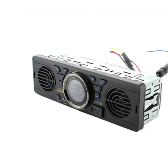 1 Din Bluetooth Car FM Radio MP3 Player USB Stereo Audio Receiver AUX 2 Speaker