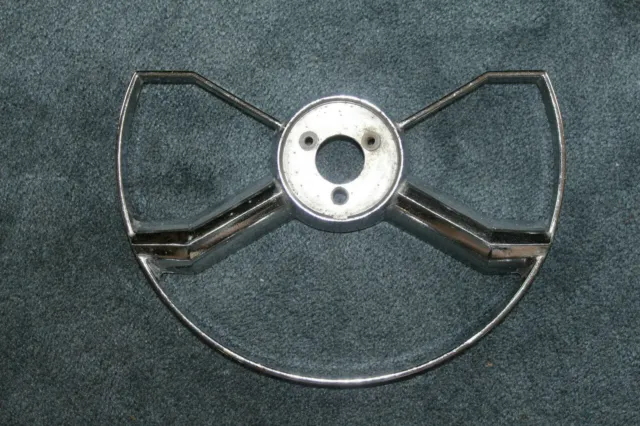 1942-52 GM Chevy Butterfly Chrome Steering Wheel Horn Ring P/N 757516 OEM
