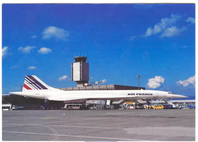 AIR FRANCE CONCORDE - Aviation Postcard Airlines-TAX-011