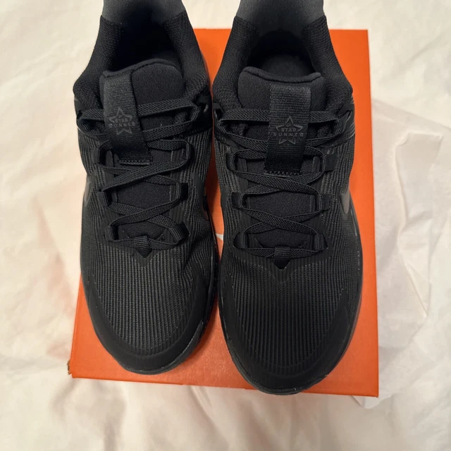 NIKE VIALE TRAINERS Kids UK 1 Black Lace Up Running Sneakers US 1.5 EU 33 12.00 PicClick UK