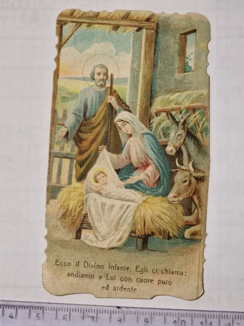 Santino Holy Card fustellato Sacra Famiglia  ZA1039 ^