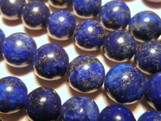 20pc 6mm Quality Lapis Lazuli Pyrite Natural Genuine Gemstone Round Beads GR608 2