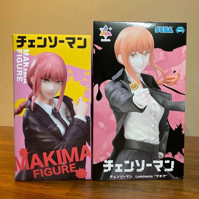 CHAINSAW MAN MAKIMA Figure Luminasta SEGA and TAITO Prize set of 2 £64.
