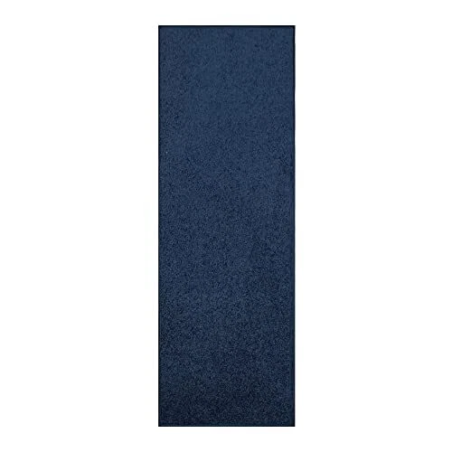 Alfombra corredor Furnish my Place azul marino 2' x 16' hecha en EE. UU.