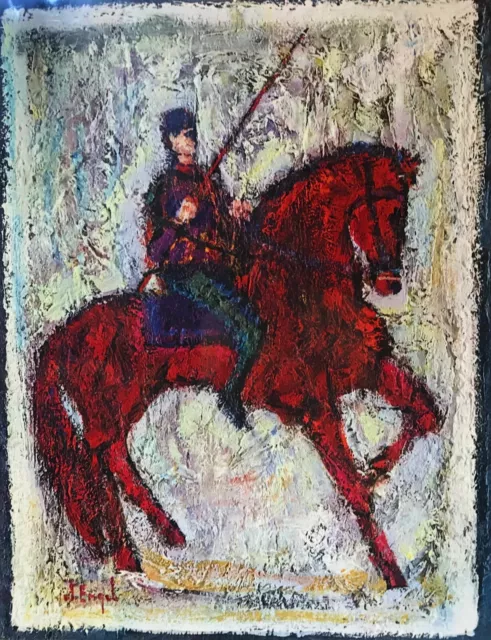 Vintage Nissan Engel "Horseman" NYGS Fine Art Print 24 3/4 X 33 1/2 Vintage Nissan Engel "Horseman" NYGS Fine Art Print 24 3/4 X 33 1/2
