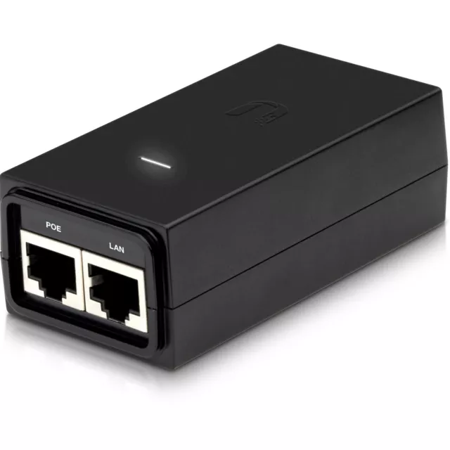 Ubiquiti POE-24-12W Gigabit Passive Power Over Ethernet PoE Injector 24V/12W) UK