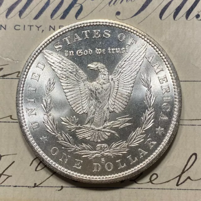 ✯ GEM BU S Morgan Silver Dollar From OBW Roll Estate Hoard ✯ S Mint Unc ✯ 2