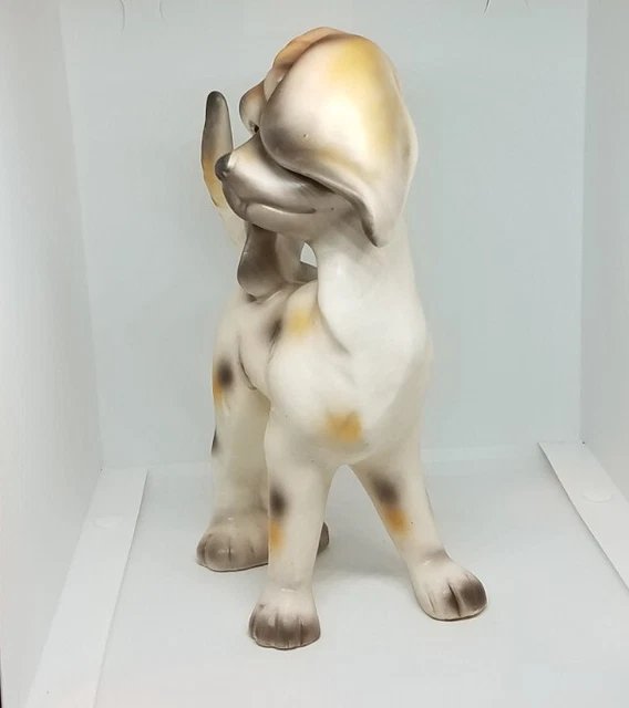 Vintage Lefton Big Ears Hound Hunting Fox Puppy Dog Large Figurine 4