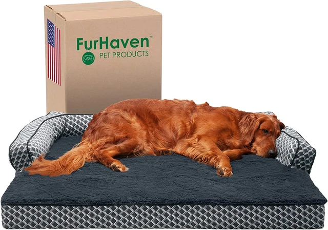 Orthopedic Dog Bed for Large Dogs W/ Removable Bolsters & Washable Cover, for Do