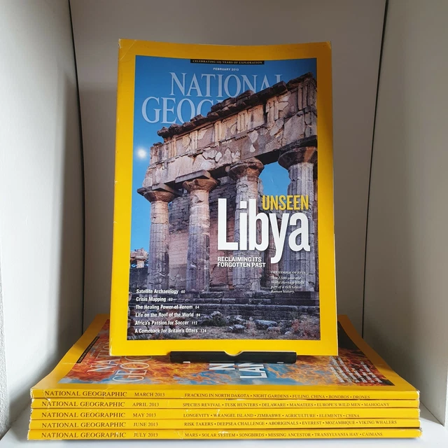 NATIONAL GEOGRAPHIC MAGAZINE 2013 Bundle Feb March April May June