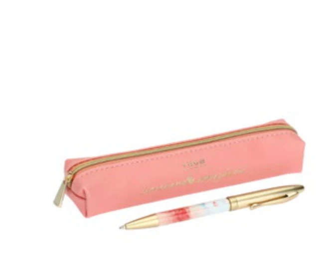 Penna THUN Con Quadrifoglio | Design Elegante | Acciaio Inox E Ottone | Idea Regalo Perfetta | 13.5x1.2 Cm - Foto 13