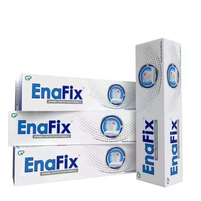 Pasta de dientes anticaries Enafix 4X | Pasta de dientes sin flúor - 70g...