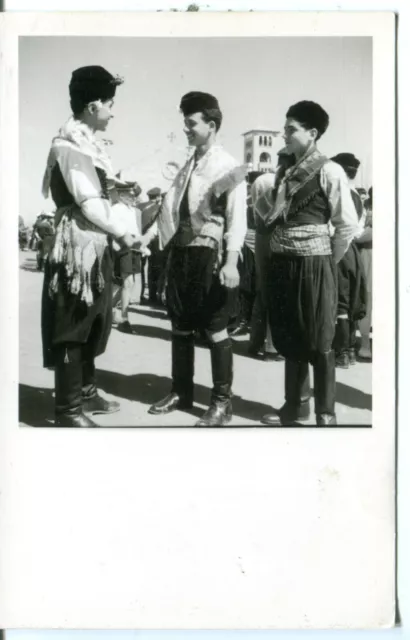 Greece Rhodes Ρόδος - Men Native Dress Costume old real photo postcard