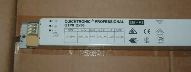 Osram EVG 2x 58W (2x 38W) QTP 2x58W /230-240 Quicktronic Vorschaltgerät