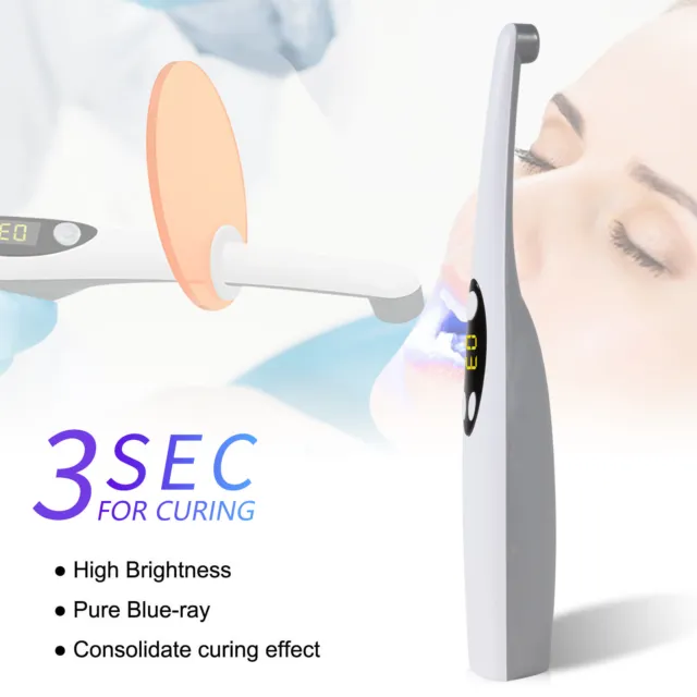 Dental Cordless Led Curing Light 3 Second iLED Cure Lamp Woodpecker DTE Style ns