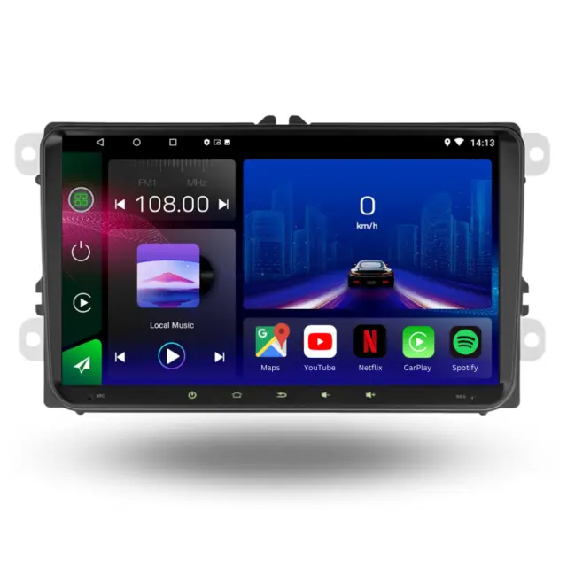 VW T6 2015-2020 Android 12 Car Stereo CarPlay Head Unit Bluetooth FM Radio