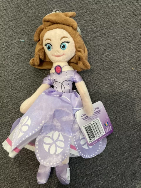 Disney SOFIA THE FIRST Sofia  Plush / Soft Toy 23cm Freepost Acc159