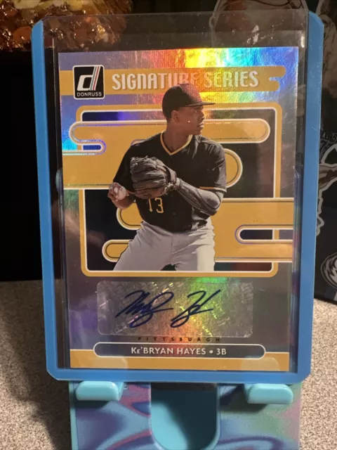 2021 PANINI DONRUSS SIGNATURE SERIES AUTO KeBRYAN HAYES Pirates SS-KH 🔥🔥